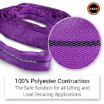 Wholesale Box (5 Units) - Endless Round Sling WLL 1 Ton (2,204 lbs) | 15 m Length | EN 1492-2 Standard | 7:1 - Image 7