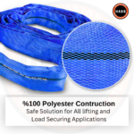 Wholesale Box (1 Units) - Endless Round Sling WLL 8 Ton (17,637 lbs) | 8 m Length | EN 1492-2 Standard | 7:1 - Image 5