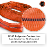 Wholesale Box (1 Units) - Endless Round Sling WLL 20 Ton (44,092 lbs) | 5 m Length | EN 1492-2 Standard | 7:1 - Image 5