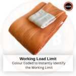 Polyester Webbing Sling – 4-Ply Flat Eyes | WLL 20000 kg (44092 lbs) | EWL 3 m (9,84 ft) | SF 7:1 - Image 5