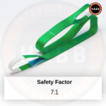 Polyester Webbing Sling – 4-Ply Flat Eyes | WLL 2000 kg (4409 lbs) | EWL 0,5 m (1,64 ft) | SF 7:1 - Image 4