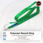 Wholesale Box (25 Units) - Duplex Multi-Ply Webbing Sling WLL 2000 KG (4409 lbs) | 2 m Length | EN 1492-1 Standard | 7:1 Safety Factor