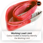 Wholesale Box (10 Units) - Duplex Multi-Ply Webbing Sling WLL 5000 KG (11023 lbs) | 2.5 m Length | EN 1492-1 Standard | 7:1 Safety Factor