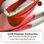 Polyester Webbing Sling – 4-Ply Flat Eyes | WLL 5000 kg (11023 lbs) | EWL 1 m (3,28 ft) | SF 7:1 - Image 4