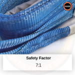 Polyester Webbing Sling – 4-Ply Flat Eyes | WLL 8000 kg (17637 lbs) | EWL 3 m (9,84 ft) | SF 7:1 - Image 2