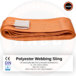 Polyester Webbing Sling – 4-Ply Flat Eyes | WLL 20000 kg (44092 lbs) | EWL 2 m (6,56 ft) | SF 7:1