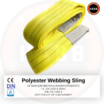 Polyester Webbing Sling – 4-Ply Flat Eyes | WLL 3000 kg (6614 lbs) | EWL 10 m (32,81 ft) | SF 7:1