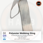 Polyester Webbing Sling – 4-Ply Flat Eyes | WLL 4000 kg (8818 lbs) | EWL 1,5 m (4,92 ft) | SF 7:1 - Image 2
